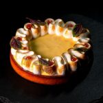 tarte citron basilic sur fond noir